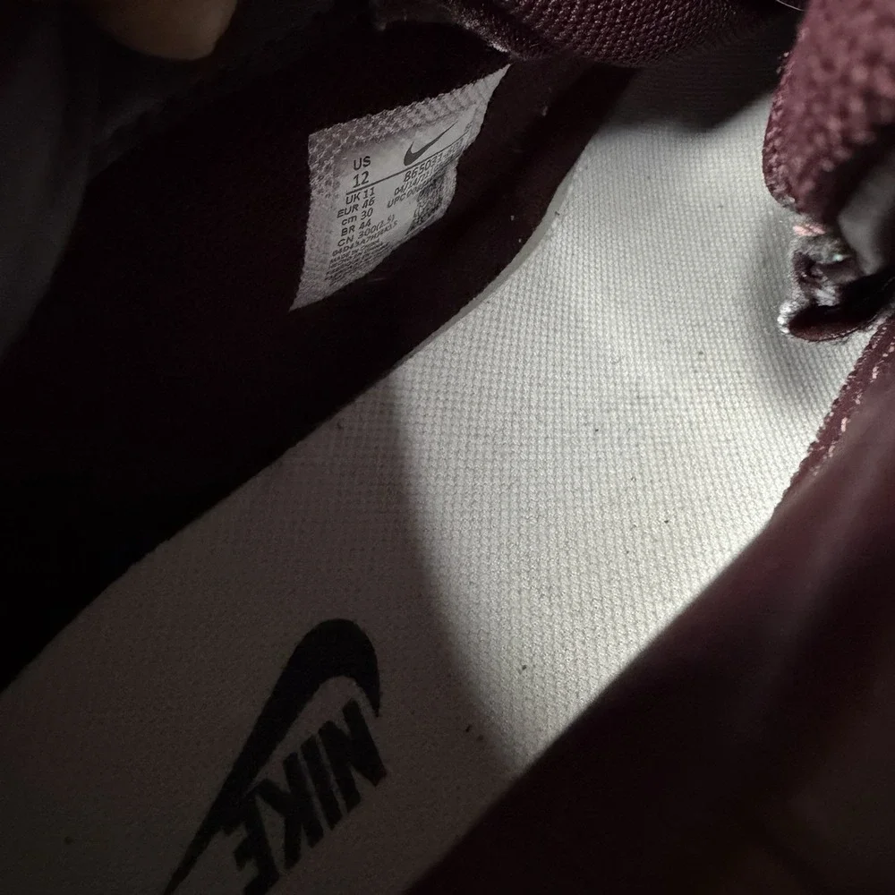 Nike Air Max Goadome Deep Burgundy Suede Men's Size 12
